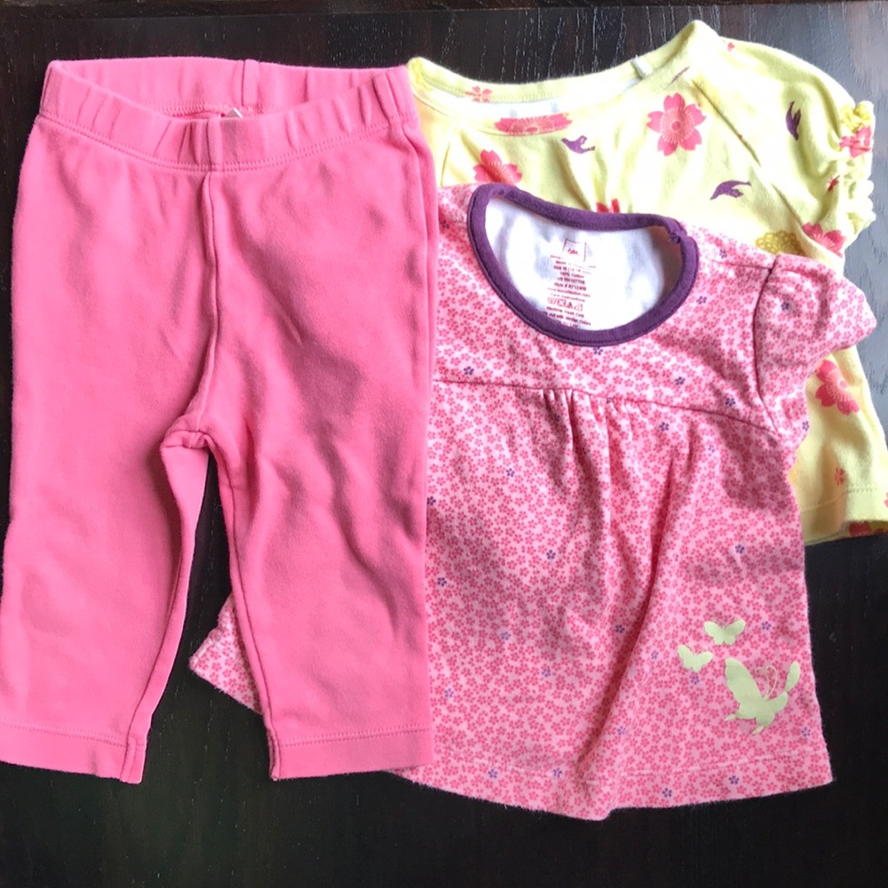 Tea collection set - leggings and 2 tunics